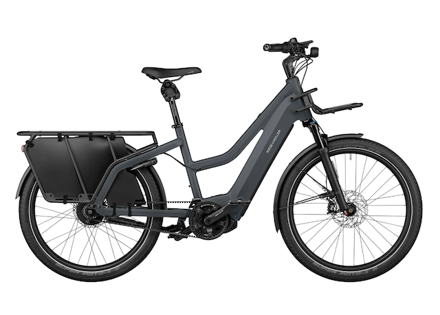 RIESE&amp;MÜLLER MULTICHARGER 2 MIXTE GT VARIO / Utility grey Curry matt / 47cm / BATTERIE 750 Wh / OPTION GX / KIT SEFETY BAR / PORTE-BAGAGES AVANT CARGO / COCKPIT KIOX 300 / Chaîne antivol supplémentaire avec sachoche / ( code configuration F01186_1104010817120715 )