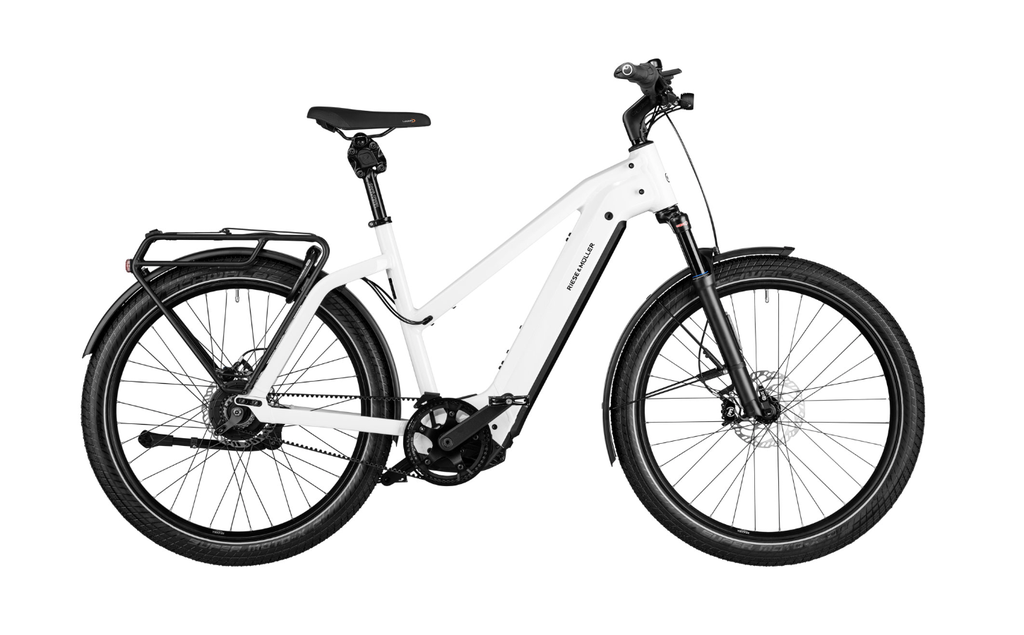 RIESE&amp;MÜLLER CHARGER 4 MIXTE GT VARIO / 46cm / Ceramic White / BATTERIE 750 Wh / KIT CONFORT / OPTION GX / COCKPIT KIOX 300 / Code configuration F01113_03012109081207 )