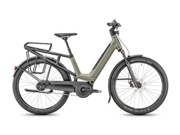 MOUSTACHE J ON / Olive / Transmission à chaine Nexus / Porte-Bagages Suspendu / Batterie 500Wh